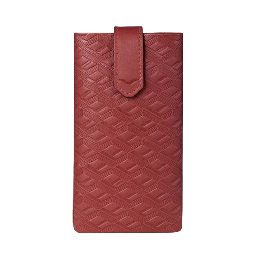 METAVERTU CALF LEATHER PHONE CASE - RED