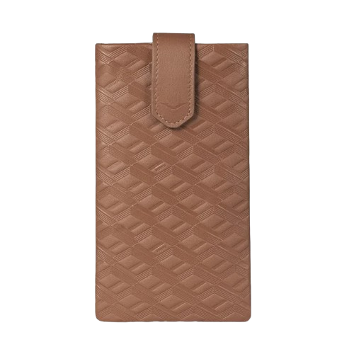 METAVERTU CALF LEATHER PHONE CASE - BROWN