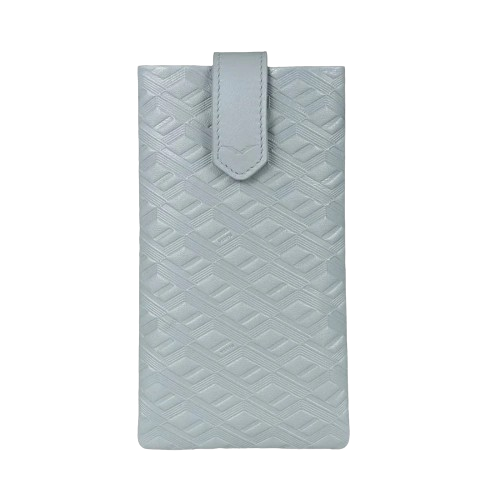 METAVERTU CALF LEATHER PHONE CASE - GLACIER BLUE